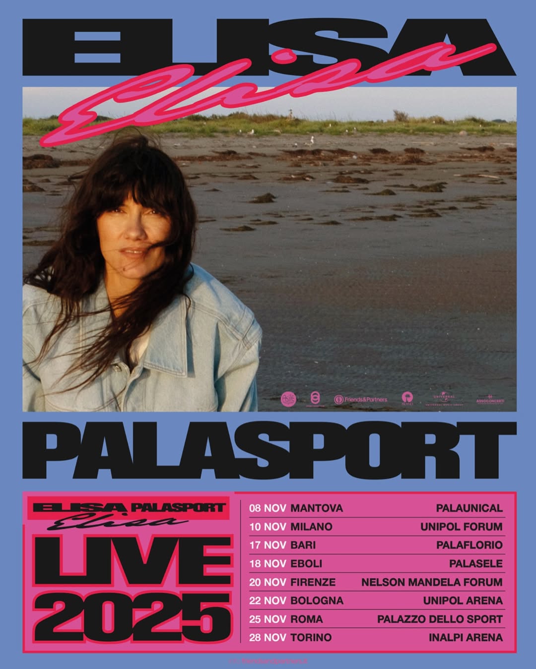 Elisa Elisa Palasport Live Poster del Tour 2025